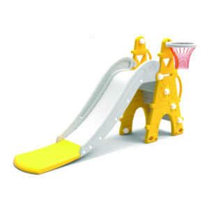 KIDS AND TOYS CASTLE SLIDE WITH BASKET BALL
